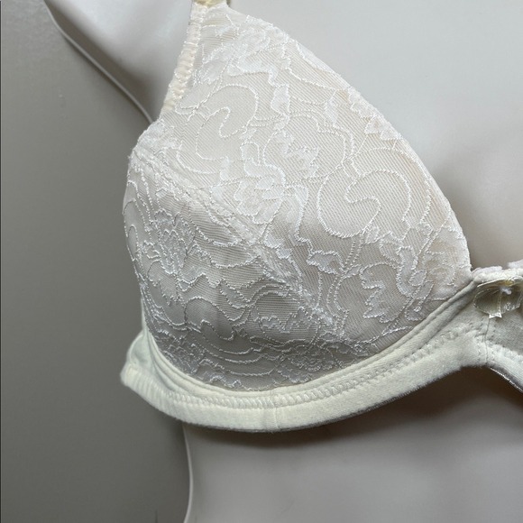 Paris Pink Golden Edition Bra 40/90D White Floral Lace Style PB9149P - Picture 2 of 12